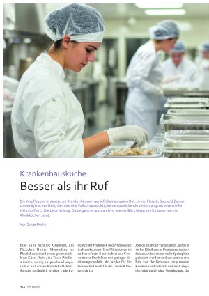 Vorschauseite 1: Krankenhausküche Besser als ihr Ruf