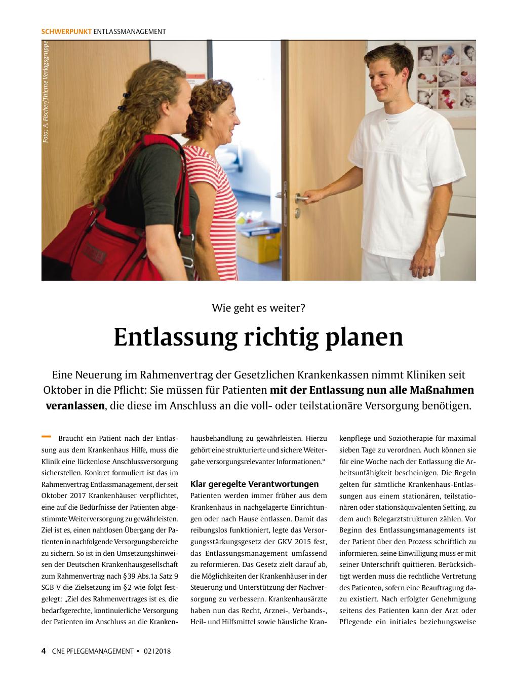 Vorschauseite 1: Entlassung richtig planen