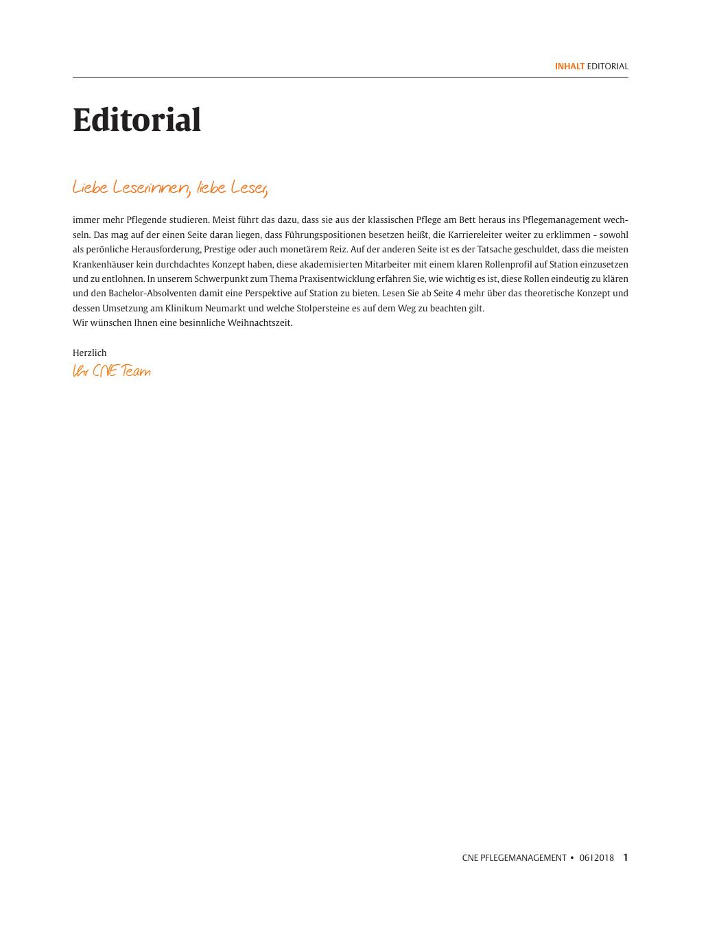 Vorschauseite 1: Editorial