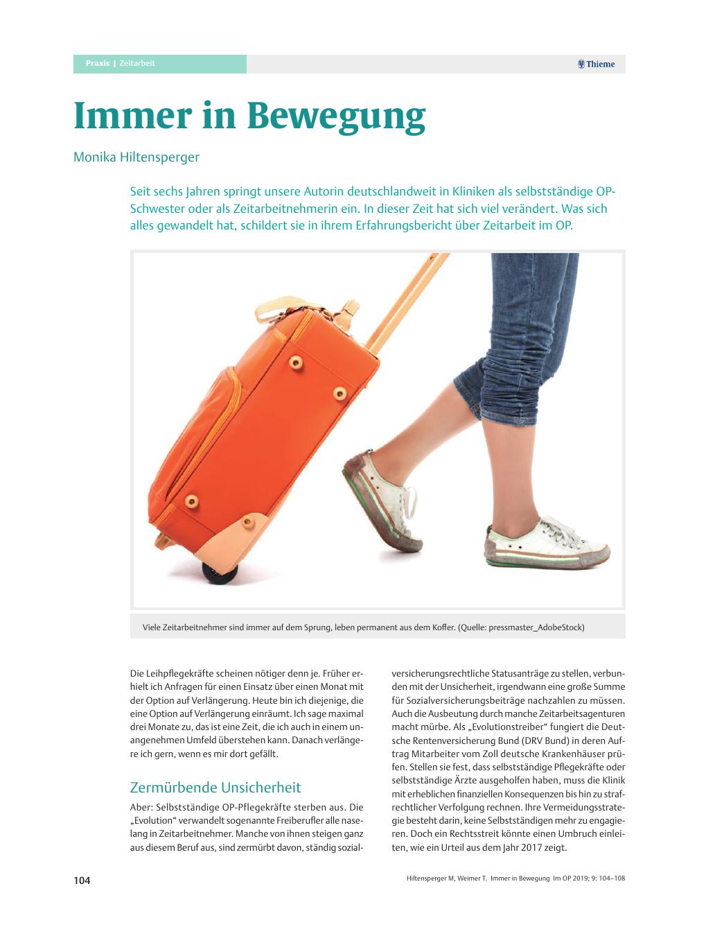 Vorschauseite 1: Immer in Bewegung