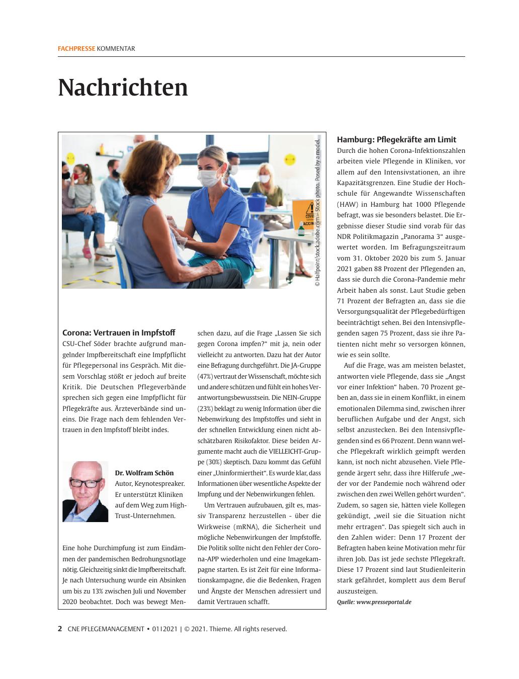 Vorschauseite 1: Nachrichten