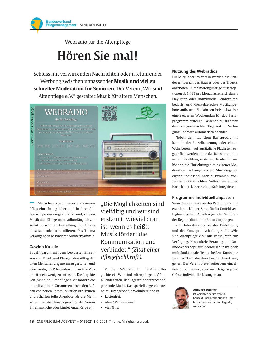 Vorschauseite 1: Hören Sie mal!
