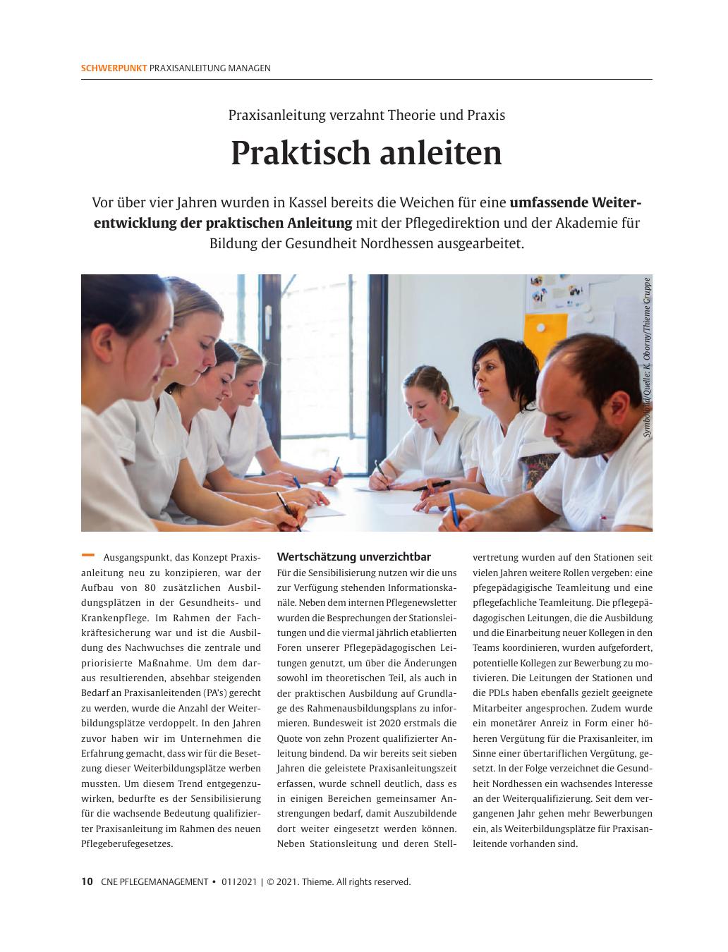 Vorschauseite 1: Praktisch anleiten