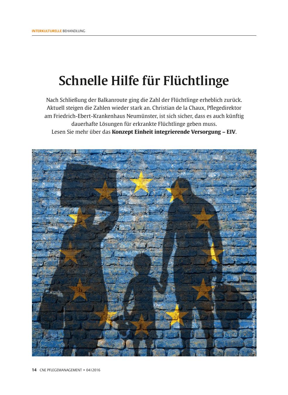 Vorschauseite 1: Schnelle Hilfe für Flüchtlinge
