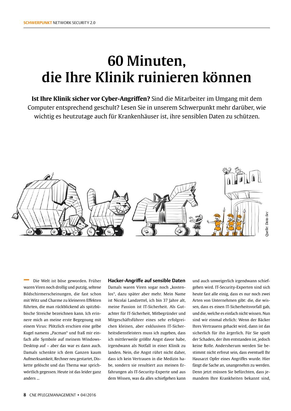 Vorschauseite 1: 60 Minuten, die Ihre Klinik ruinieren können