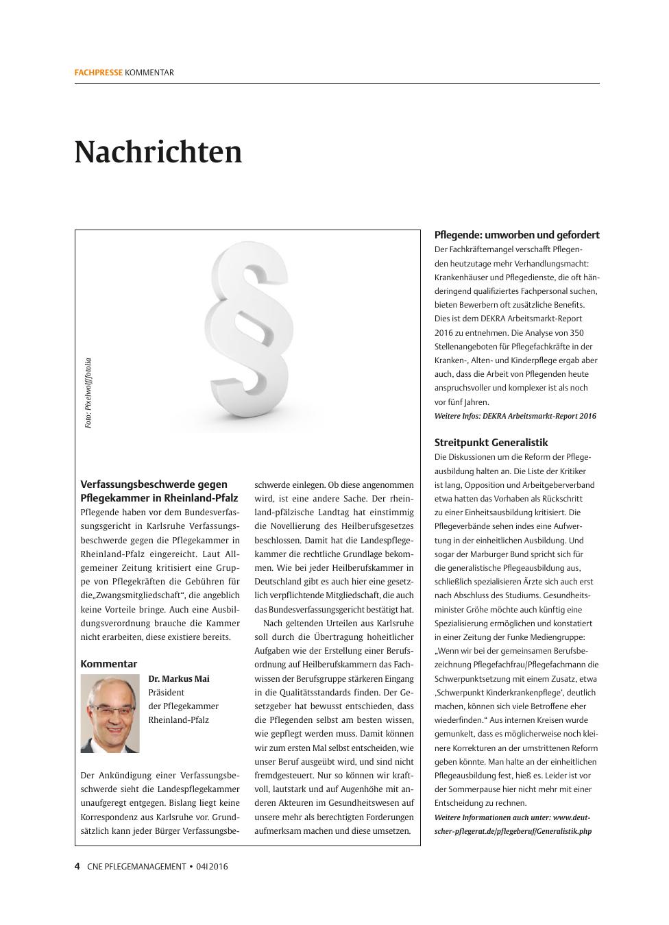 Vorschauseite 1: Nachrichten