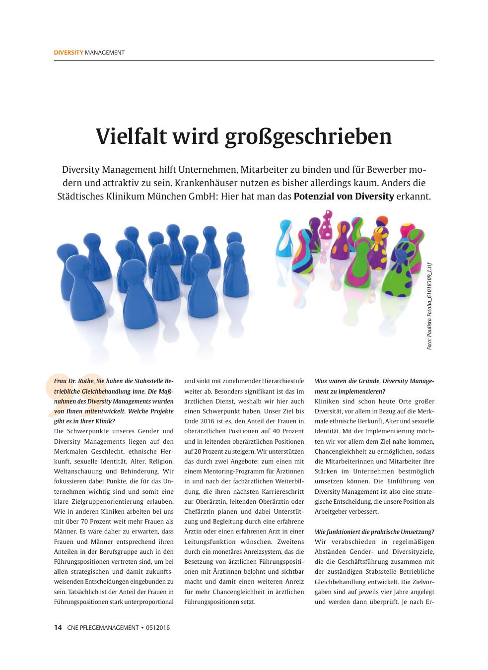 Vorschauseite 1: Vielfalt wird großgeschrieben