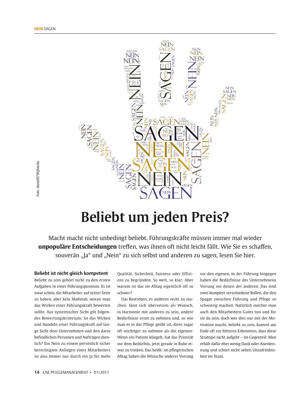 Vorschauseite 1: Beliebt um jeden Preis?