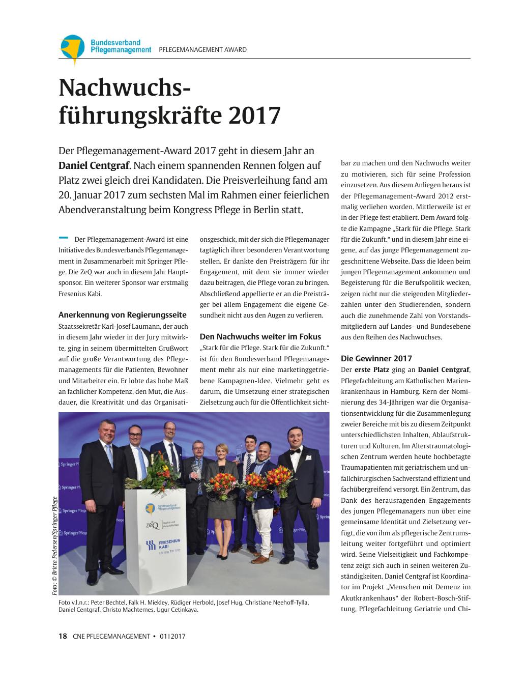 Vorschauseite 1: Nachwuchsführungskräfte 2017