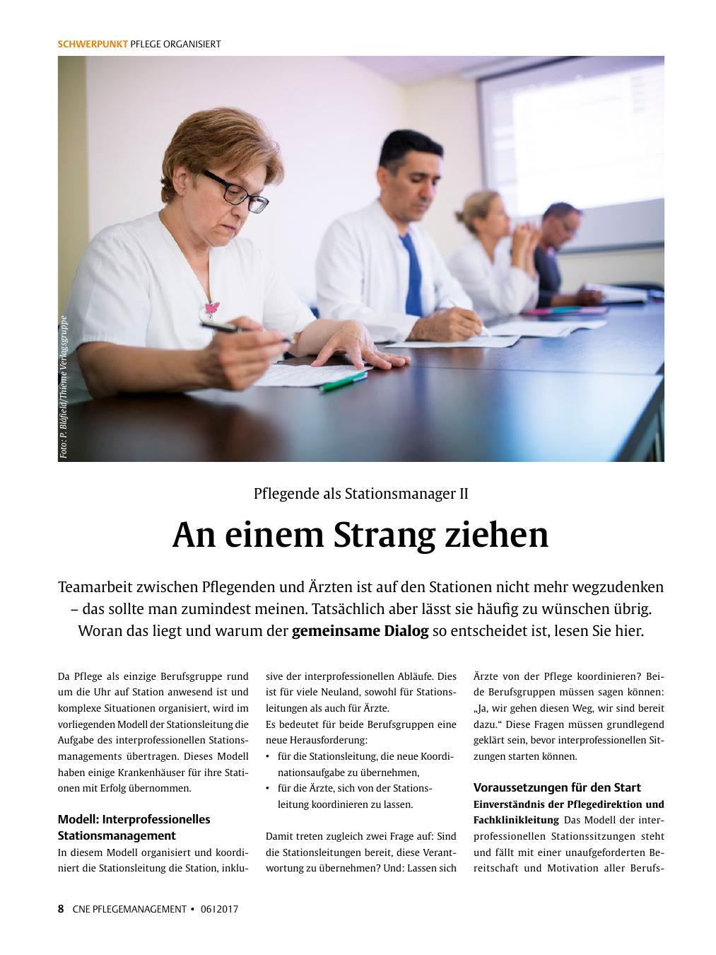 Vorschauseite 1: An einem Strang ziehen