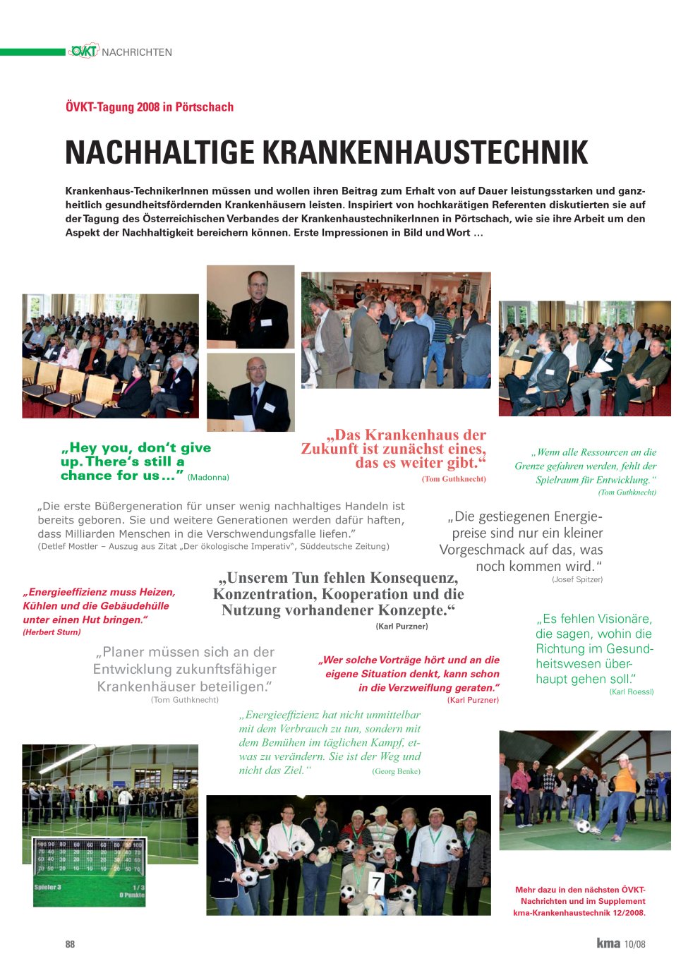 Vorschauseite 1: Nachhaltige Krankenhaustechnik
