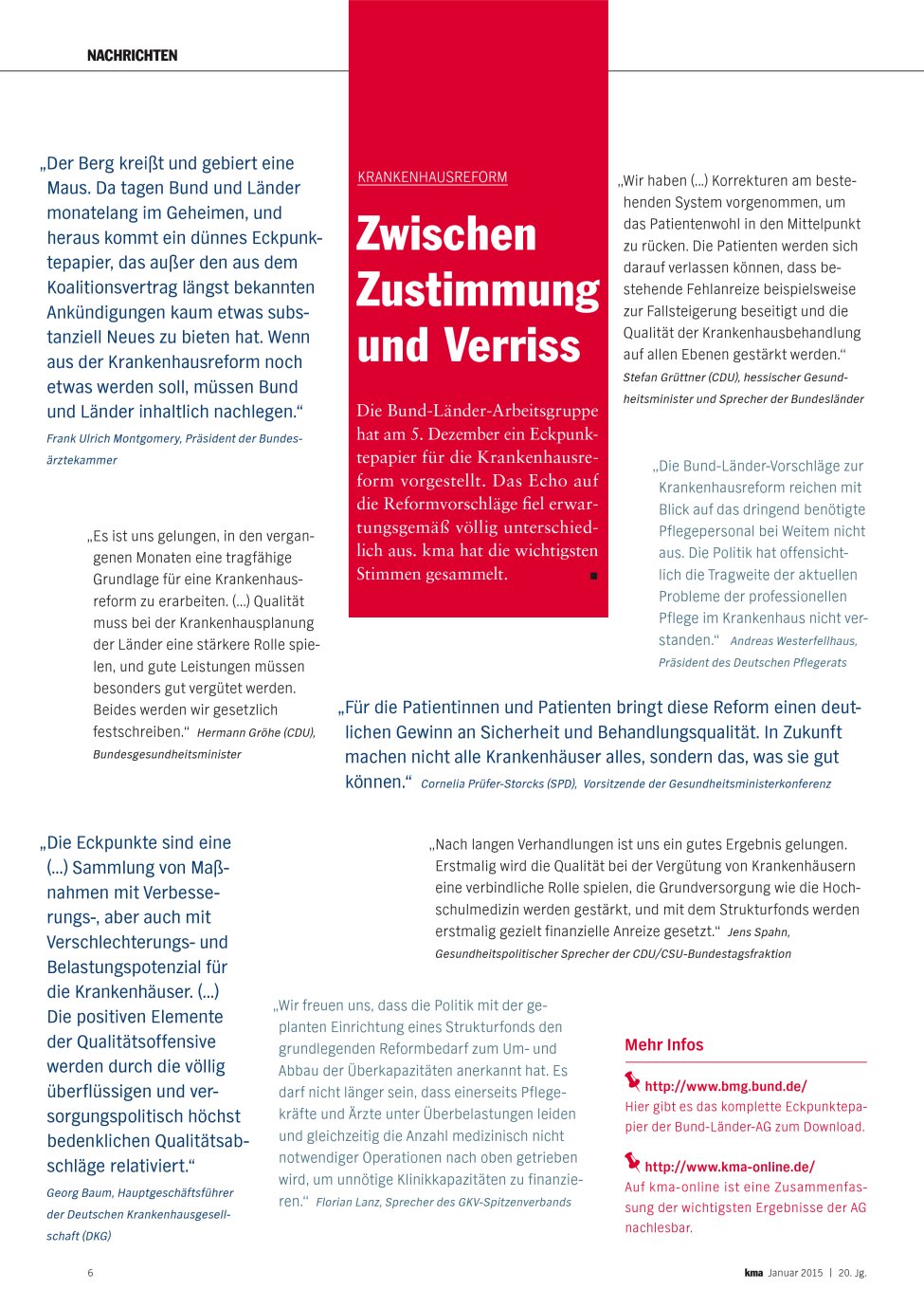 Vorschauseite 1: Zwischen Zustimmung und Verriss