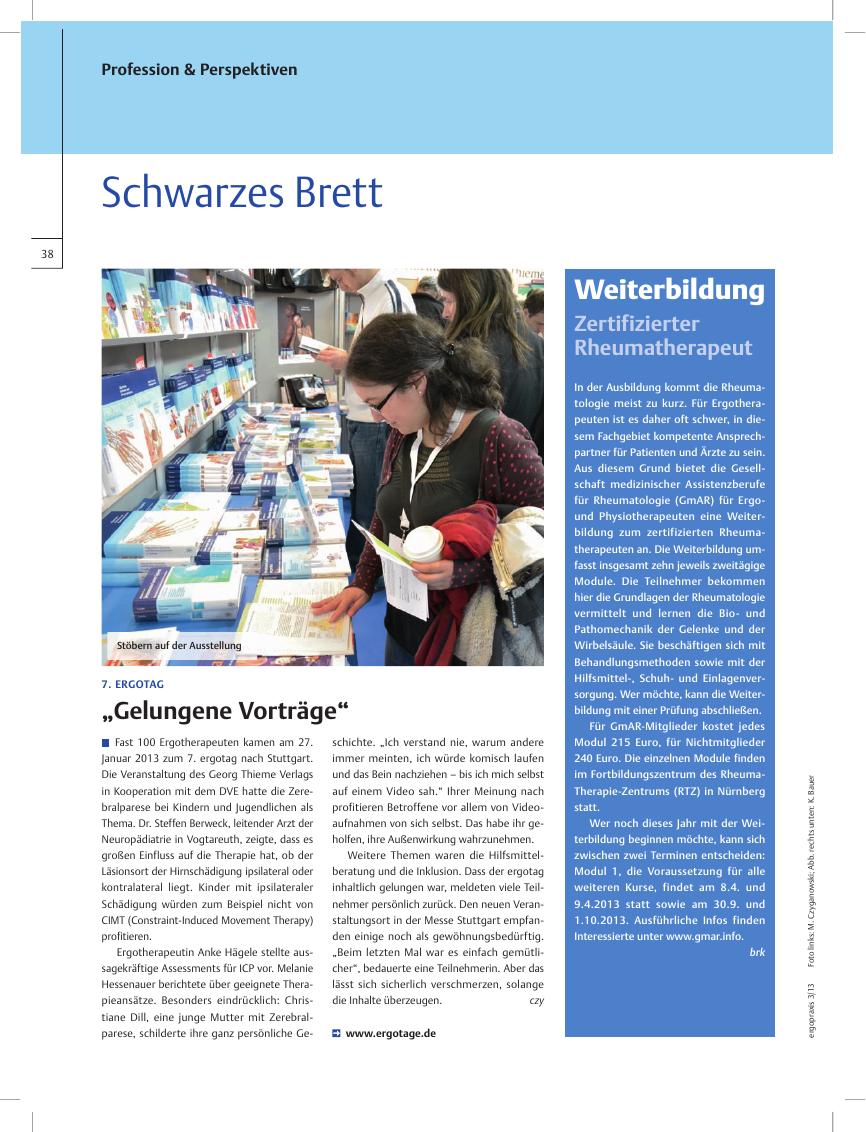 Vorschauseite 1: Schwarzes Brett