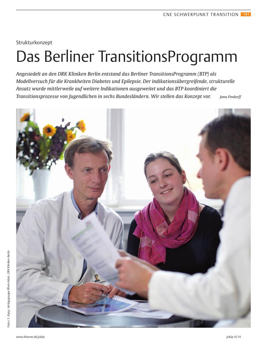 Vorschauseite 1: Das Berliner TransitionsProgramm