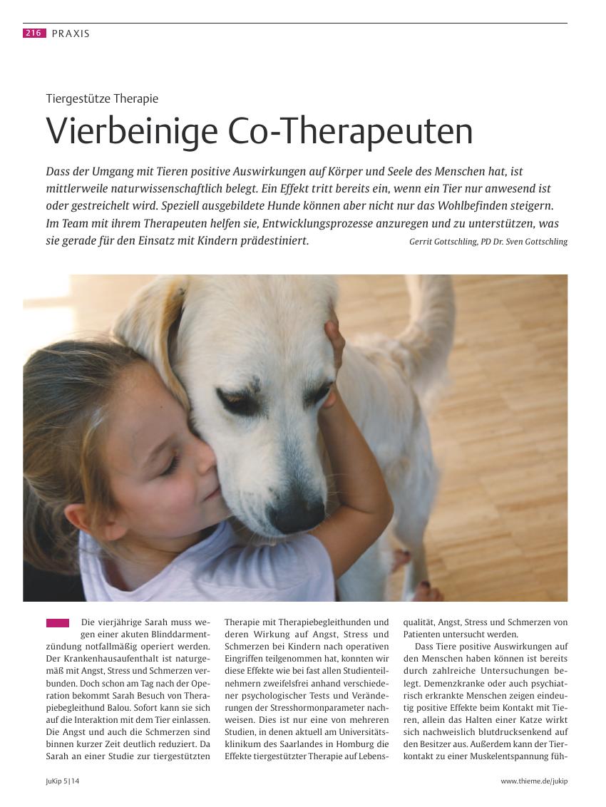 Vorschauseite 1: Vierbeinige Co-Therapeuten