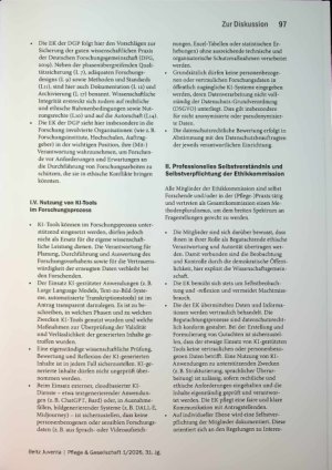 Vorschauseite 3: Neuigkeiten aus der DGP: Aktualisierter Ethikkodex Pflegeforschung