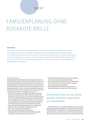 Vorschauseite 2: Familienplanung ohne rosarote Brille