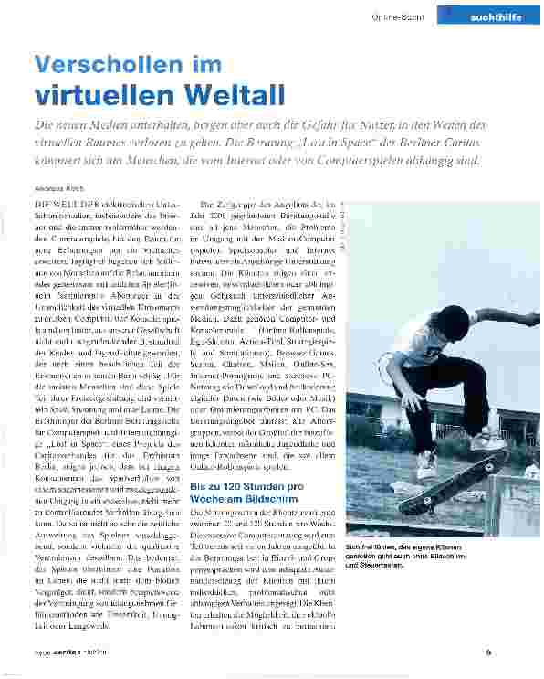Vorschauseite 1: Verschollen im virtuellen Weltall