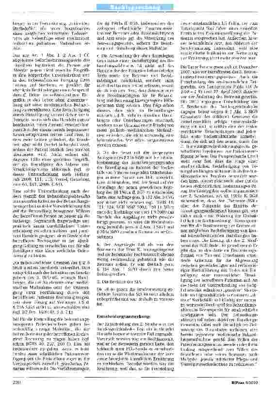 Vorschauseite 5: Zur Sterbehilfe