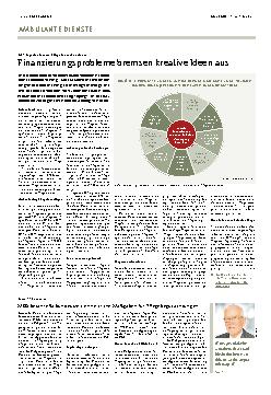 Vorschauseite 1: Finanzierungsprobleme bremsen kreative Ideen aus.