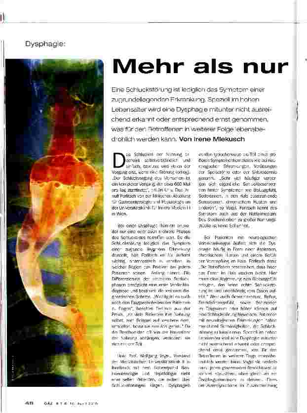 Vorschauseite 1: Mehr als nur Verschlucken