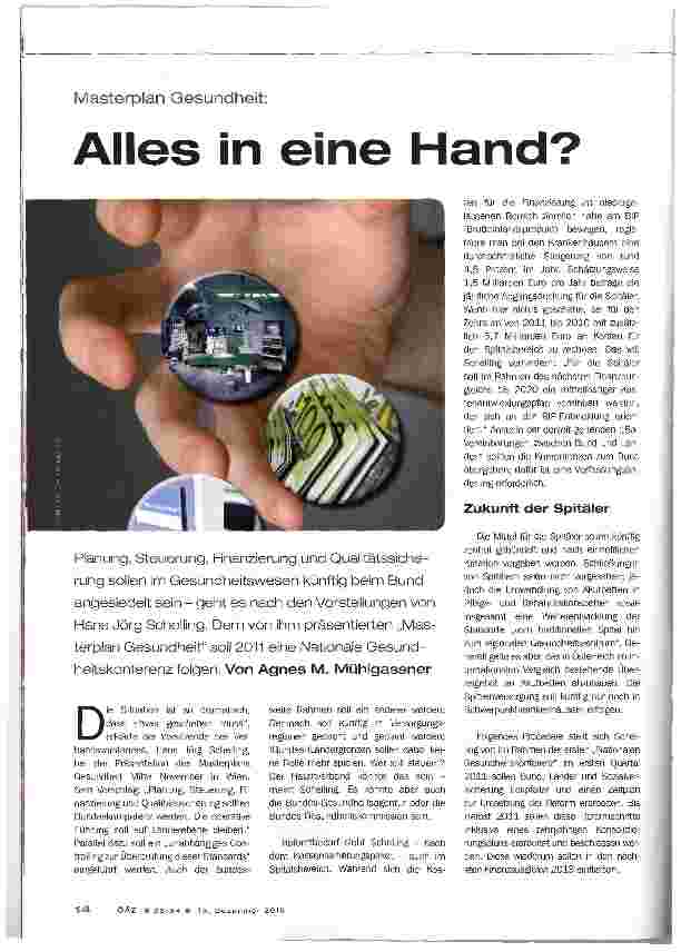 Vorschauseite 1: Alles in eine Hand?