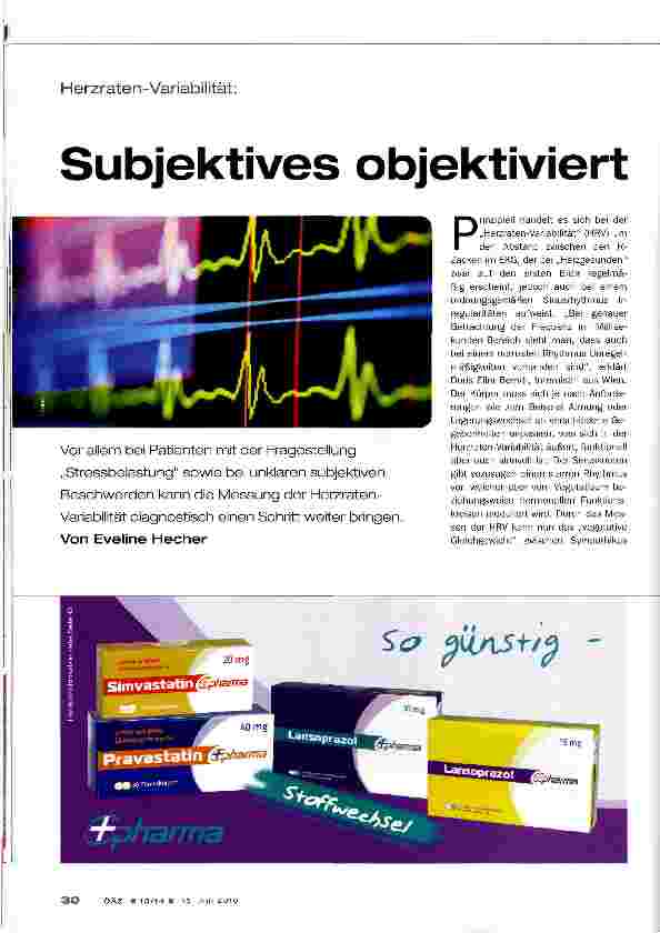 Vorschauseite 1: Subjektives objektiviert