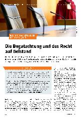 Vorschauseite 1: Die Begutachtung und das Recht auf Beistand