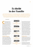 Vorschauseite 2: Es bleibt in der Familie.