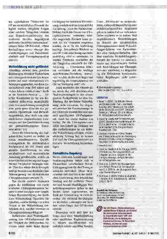 Vorschauseite 3: Ein neuer Assistenzberuf etabliert sich