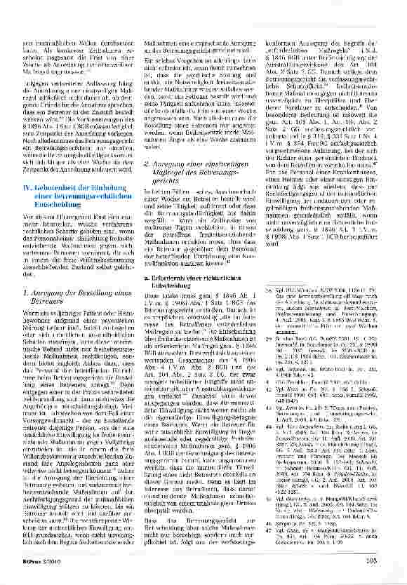 Vorschauseite 5: Freiheitsentziehende Maßnahmen gegen nicht betreute Personen wegen Selbstgefährdung