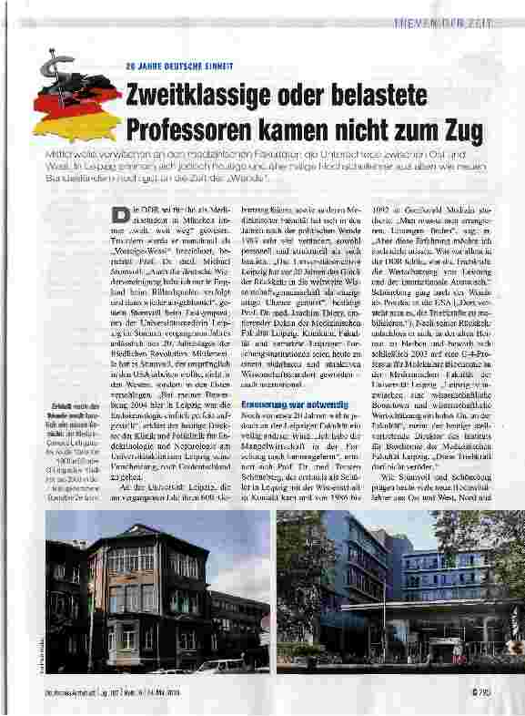 Vorschauseite 1: Zweitklassige oder belastete Professoren kamen nicht zum Zug
