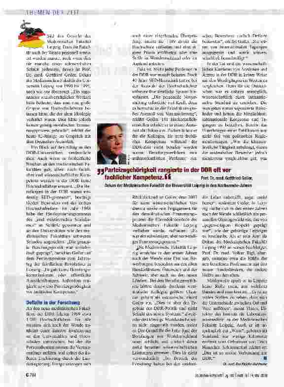 Vorschauseite 2: Zweitklassige oder belastete Professoren kamen nicht zum Zug