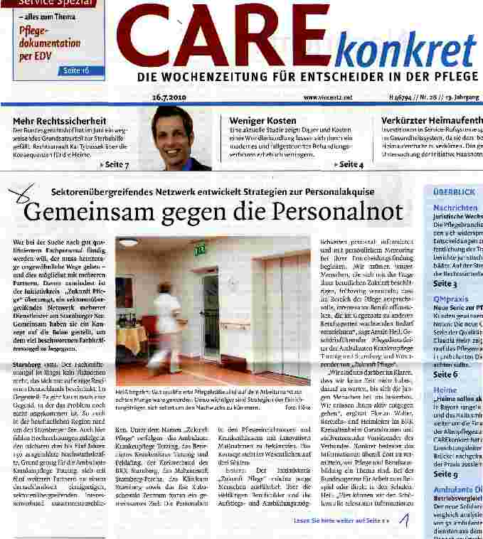 Vorschauseite 1: Gemeinsam gegen die Personalnot