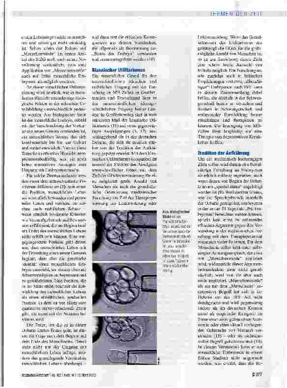 Vorschauseite 2: Über den Umgang mit menschlichem Leben