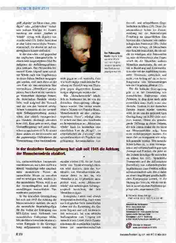 Vorschauseite 3: Über den Umgang mit menschlichem Leben