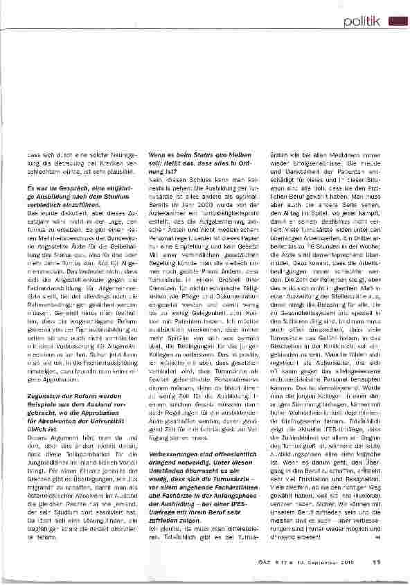 Vorschauseite 2: Keine vorzeitige Approbation