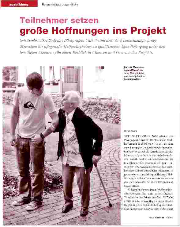 Vorschauseite 1: Teilnehmer setzen große Hoffnungen ins Projekt