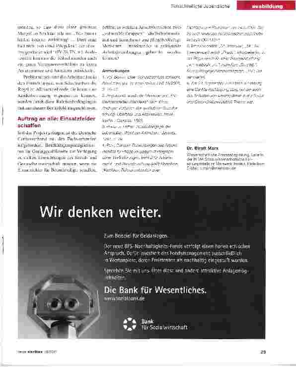 Vorschauseite 4: Teilnehmer setzen große Hoffnungen ins Projekt