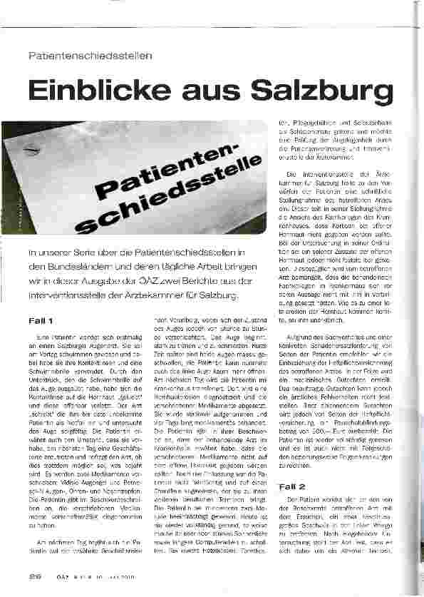 Vorschauseite 1: Einblicke aus Salzburg