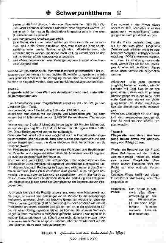 Vorschauseite 3: Umgang mit Zeit in der Pflege