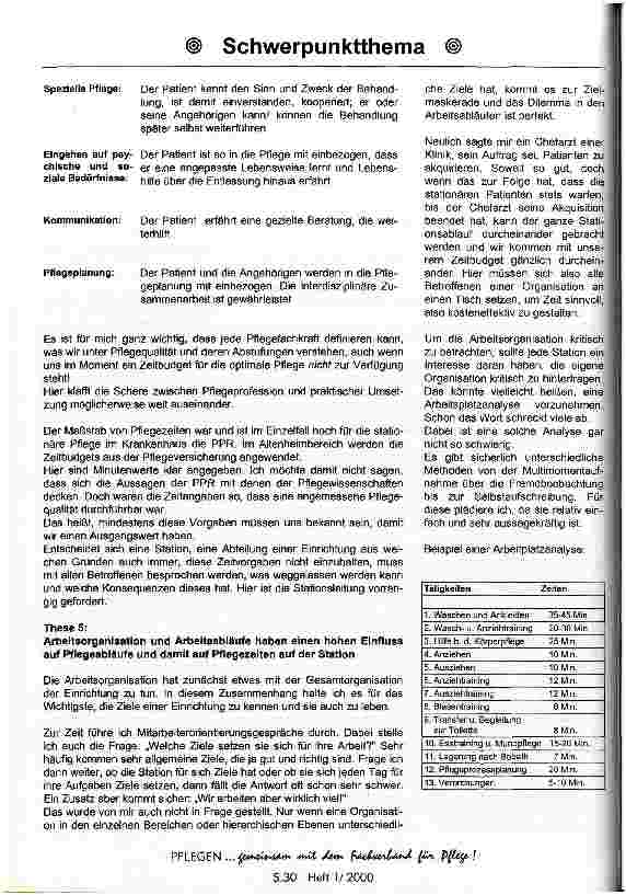 Vorschauseite 4: Umgang mit Zeit in der Pflege