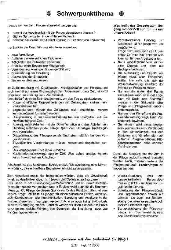 Vorschauseite 5: Umgang mit Zeit in der Pflege