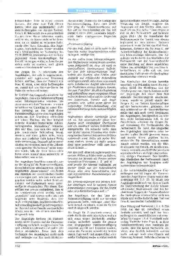 Vorschauseite 2: Zum rechtfertigenden Behandlungsabbruch