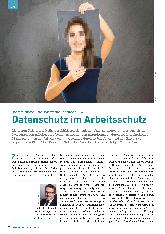 Vorschauseite 1: Rechtssicheres Arbeitsschutzmanagement – Teil 4 Datenschutz im Arbeitsschutz