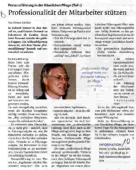 Vorschauseite 1: Professionalität der Mitarbeiter stützen