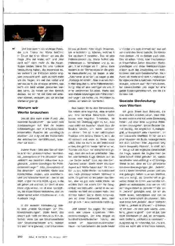 Vorschauseite 3: Werte in einer modernen Gesellschaft