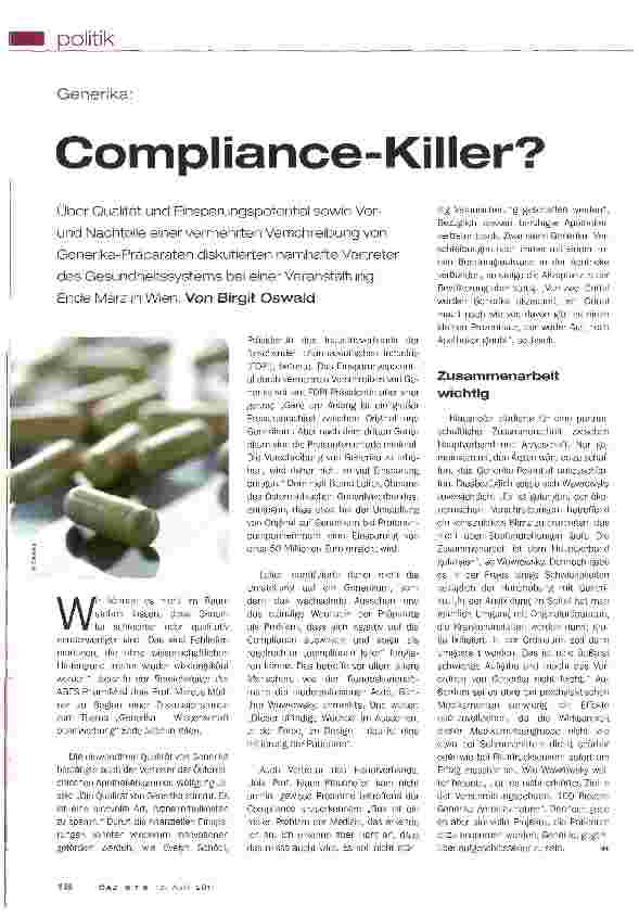 Vorschauseite 1: Compliance-Killer?