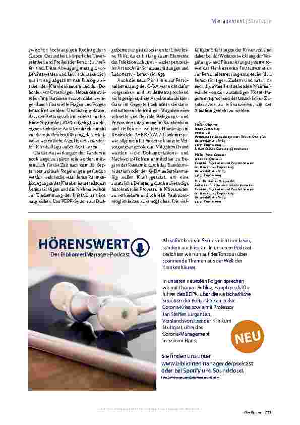 Vorschauseite 4: Corona-Pandemie: Umdenken in der Psychiatrie