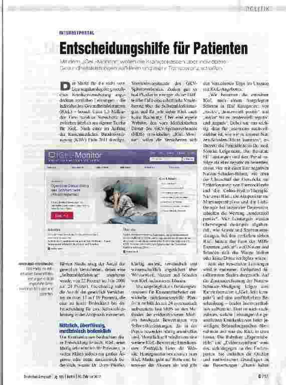 Vorschauseite 1: Entscheidungshilfe für Patienten